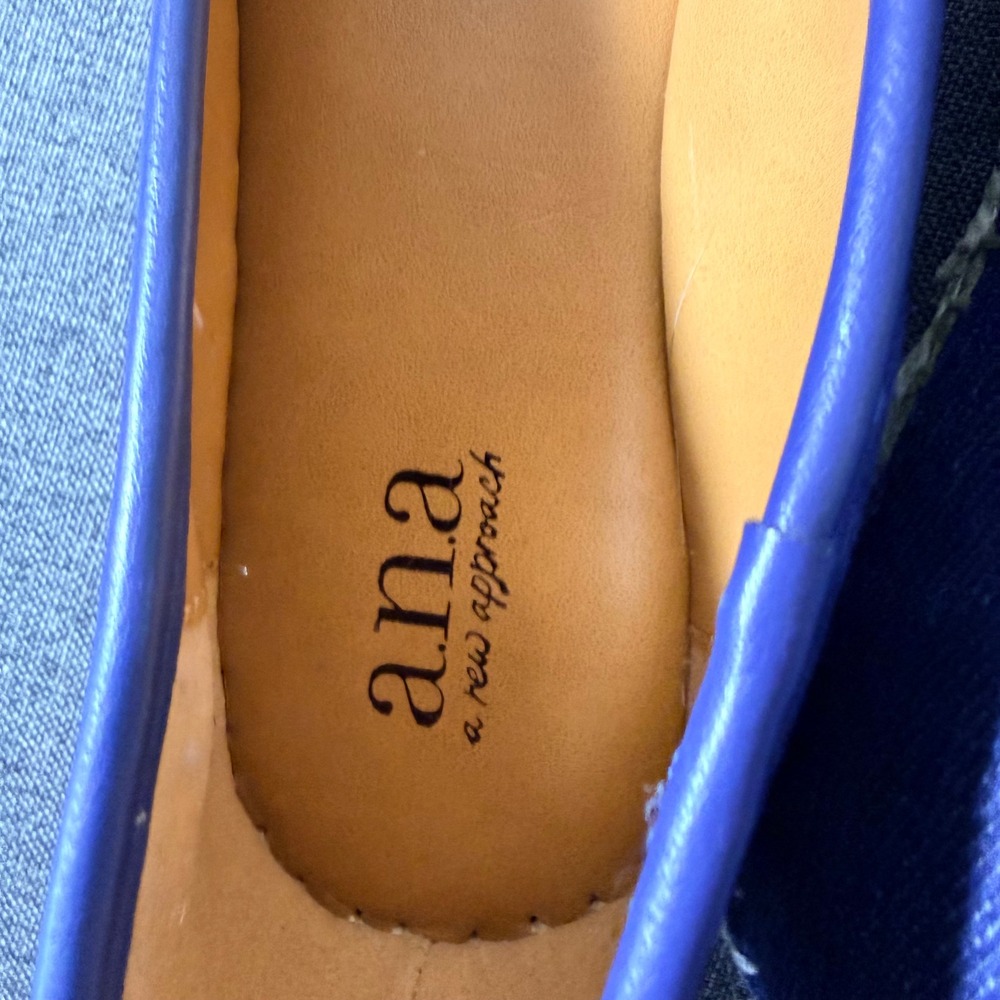 ANA A New Approach Blue Denim Espadrille Flats Shoes Womens 8.5 M - Picture 5 of 6